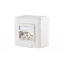 Seinaplaat Metz Connect 1309160002-E RJ-45 Valge 85x85mm