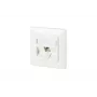 RJ-45 pistikupesa BTR NETCOM 130B11D11002-E Valge