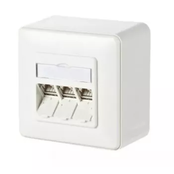 Socket outlet RJ-45 METZ CONNECT 130B11D30002-E Valge