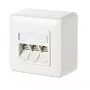 Socket outlet RJ-45 METZ CONNECT 130B11D30002-E Valge