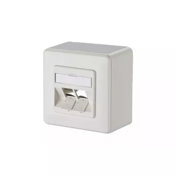Pistikupesa 2 x RJ-45 METZ CONNECT 130B10D20002-E Valge