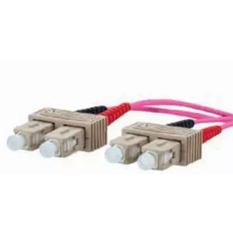 Fiiberoptiline kaabel METZ CONNECT 151S1EOEO20E 2x SC OM4 2 m Roosa