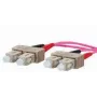 Fiiberoptiline kaabel METZ CONNECT 151S1EOEO20E 2x SC OM4 2 m Roosa