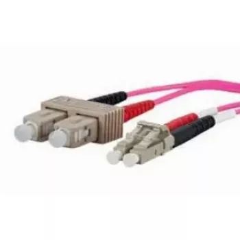 Fiiberoptiline kaabel METZ CONNECT 151S1EOJO10E 2x SC 2x LC OM4 1 m Roosa