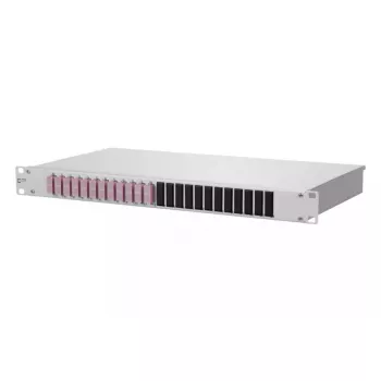 Rack-mount OpDAT 1U panel BTR METZ CONNECT SC-pistikmikega, alumiinium/teras, 482,6×44,5×242,5 mm, hall