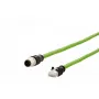 Võrgukaabel METZ CONNECT 142M4D15100 RJ-45 M12 Cat5e 10 m Roheline