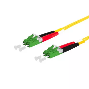 Fiiberoptiline kaabel METZ CONNECT 151P1JAJA50E LCD LC/APC OS2 5 m Kollane