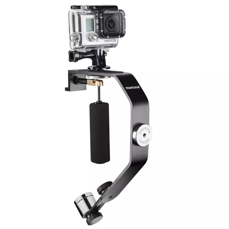 Statiiv Mantona 20313 Action Camera 0 jalga 0.5 kg Must Hõbedane