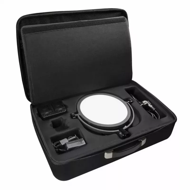 Walimex Pro LED Round 300 60 W LED-valgusti 60 pirniga, must