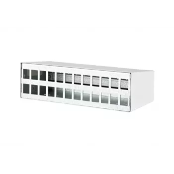 Patch-paneeli lisatarvik Metz Connect 130861-2402KE seinale kinnitatav alumiinium teras tsink