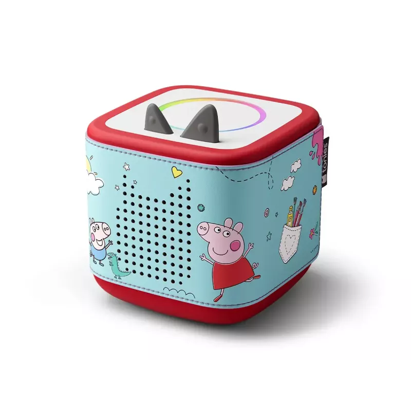 Ümbriskott tonies MP3/MP4-mängijatele, Boxine, mudel 11001269, mitmevärviline silikoon ja vegan nahk, 475×100×1 mm