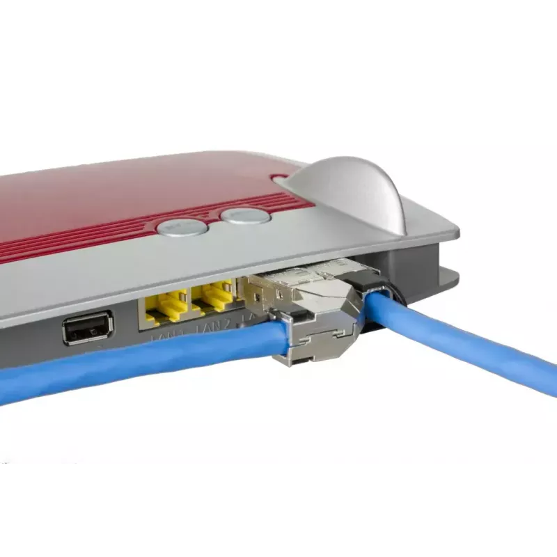 METZ CONNECT 40G RJ45 väliühenduse pistik pro 360 sinine isane konnektor
