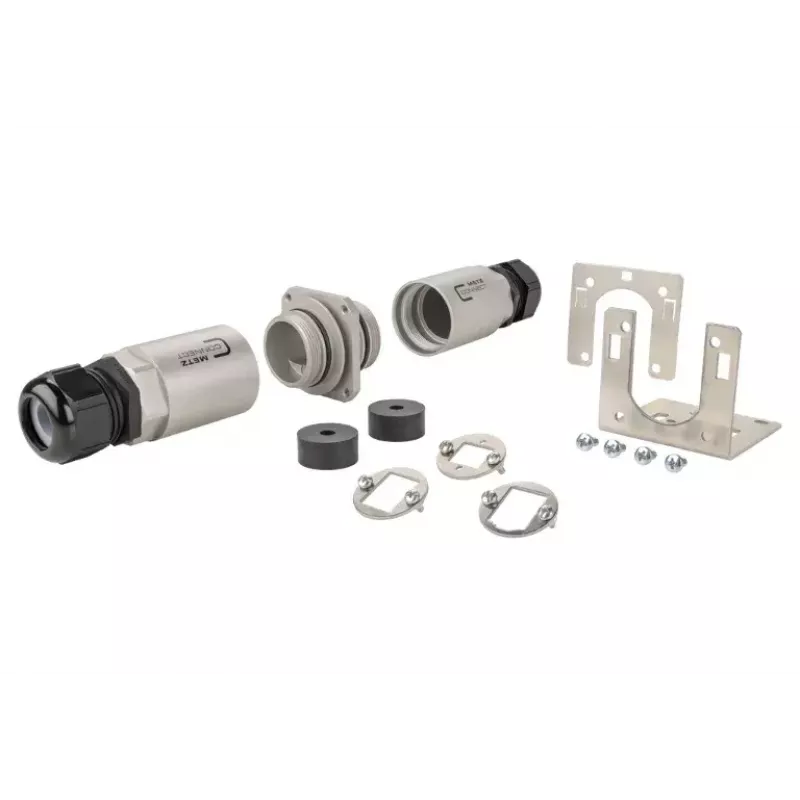 Juhtmepistik METZ CONNECT 14040010-E must valge IP69K