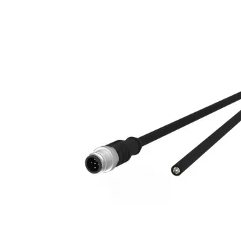 Anduri/täituri kaabel METZ CONNECT 142MDA10020 M12 isane Standard 2 m Must