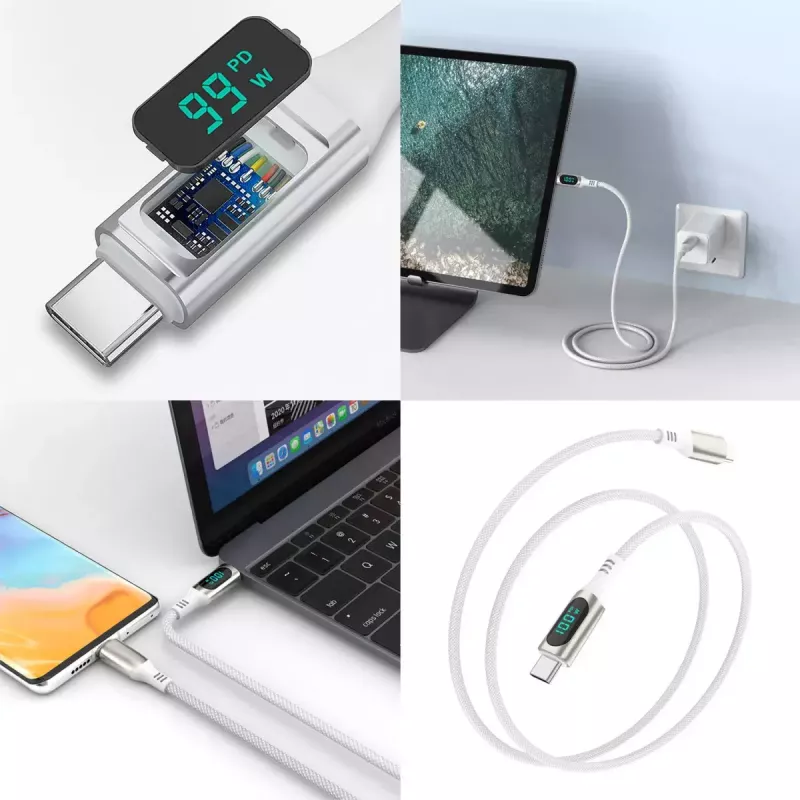 USB-kaabel 4smarts 540954 3 m USB-C valge USB 2.0 0,48 Gbit/s