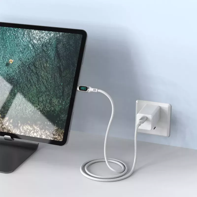 USB-kaabel 4smarts 540954 3 m USB-C valge USB 2.0 0,48 Gbit/s