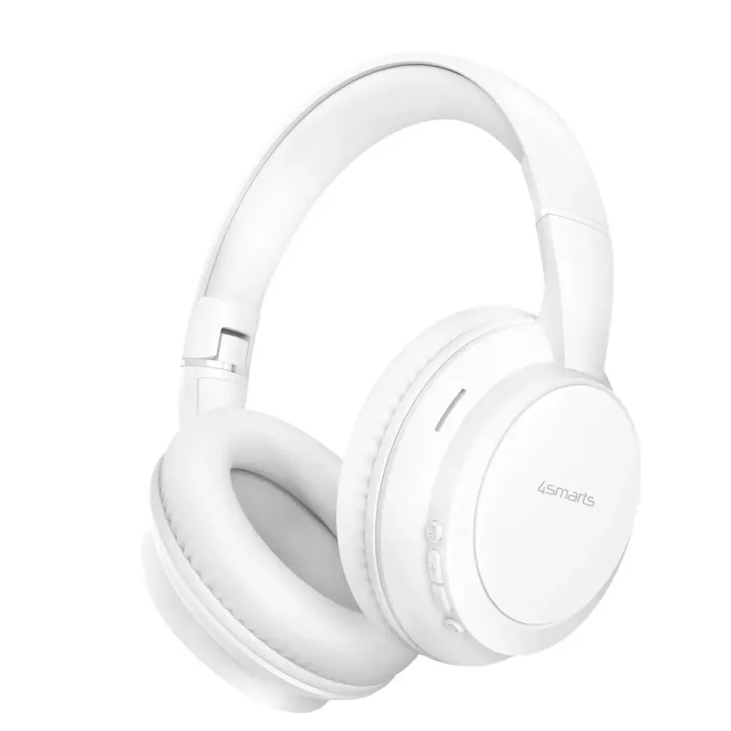 Peakomplekt 4smarts SkyBuds Wave — juhtmega ja juhtmevaba, Bluetooth, USB-C, ümberkõrvaklapid, peapael, 20–20000 Hz, 0,3 m kaabel, valge
