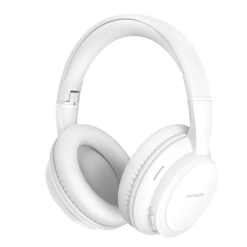 Peakomplekt 4smarts SkyBuds Wave — juhtmega ja juhtmevaba, Bluetooth, USB-C, ümberkõrvaklapid, peapael, 20–20000 Hz, 0,3 m kaabel, valge