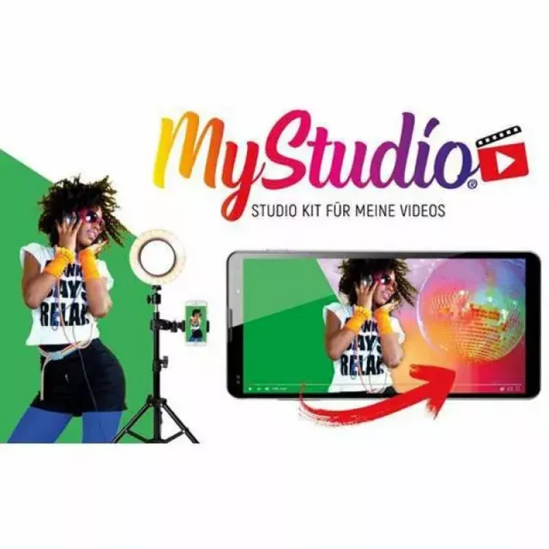Roheline ekraan EASYPIX MyStudio 62020 kaasaskantav kerge – kokkupandav taust foto ja video jaoks