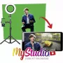 Roheline ekraan EASYPIX MyStudio 62020 kaasaskantav kerge – kokkupandav taust foto ja video jaoks