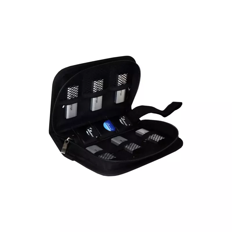 Mälukaardiümbris MediaRange BOX98 3 kaardile nailonist must