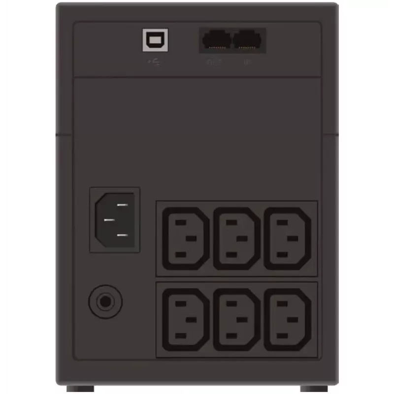 Katkematu toiteallikas PowerWalker VI 1200 Line-Interactive 1,2 kVA / 600 W, 6 vahelduvvoolupesa, 7 Ah aku, minitorn
