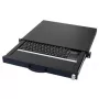 Klaviatuur AIXCASE AIX-19K1UKDETP-B USB PS/2 QWERTZ saksa must