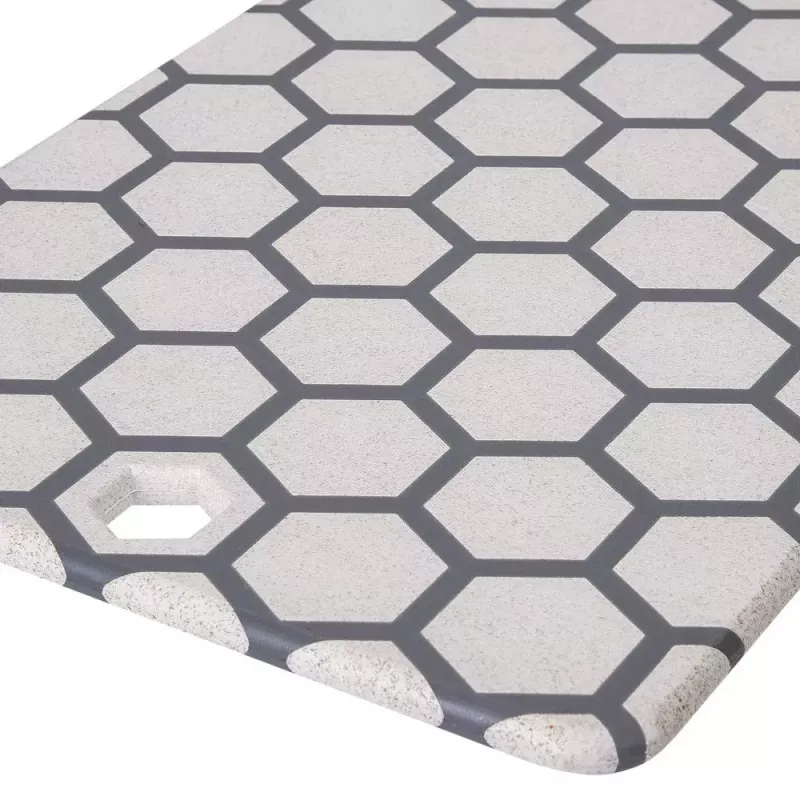 Resto Kitchenware 95402 ristkülikukujuline plastist lõikelaud hall valge