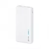 Akupank XLAYER 217286 — 20000 mAh LiPo, 2× USB-A, 1× USB-C, valge