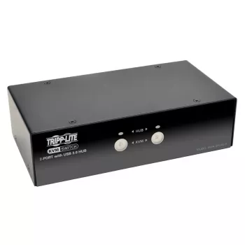 2-pordiline DisplayPort KVM-lüliti heli ja USB 3.0 jaoturiga EATON B004-DPUA2-K — DisplayPort, USB klaviatuur/hiir, 2560×1600, 1,2 m kaablid