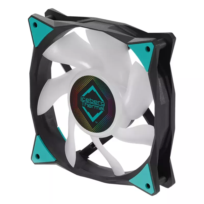 Ventilaator Iceberg Thermal IceGALE ARGB 12 cm Must