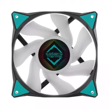 Ventilaator Iceberg Thermal IceGALE ARGB 12 cm Must