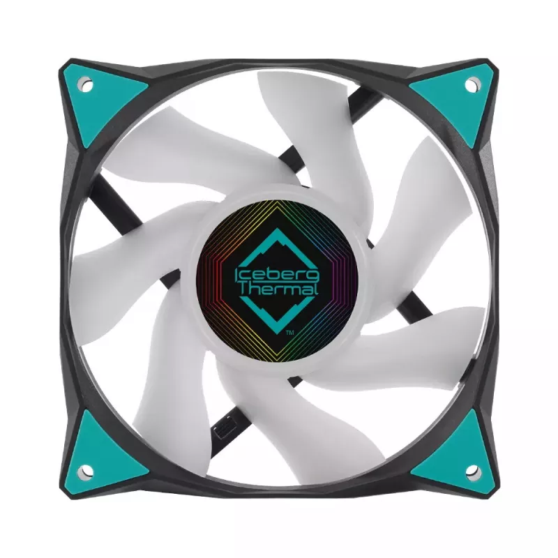 Ventilaator Iceberg Thermal IceGALE ARGB 12 cm Must