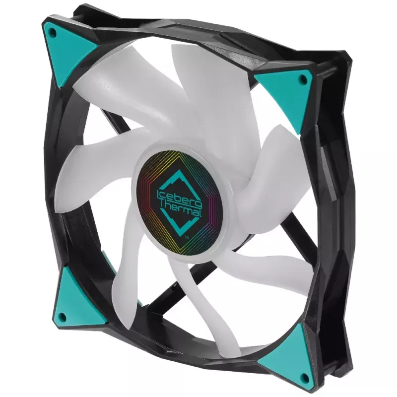 Ventilaator Iceberg Thermal IceGALE ARGB 14 cm Must