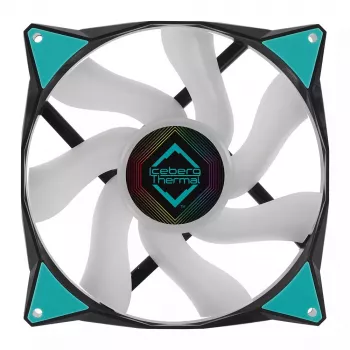 Ventilaator Iceberg Thermal IceGALE ARGB 14 cm Must