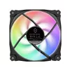 Ventilaator Iceberg Thermal IceGALE Lightning ARGB 12 cm Must 3 tk