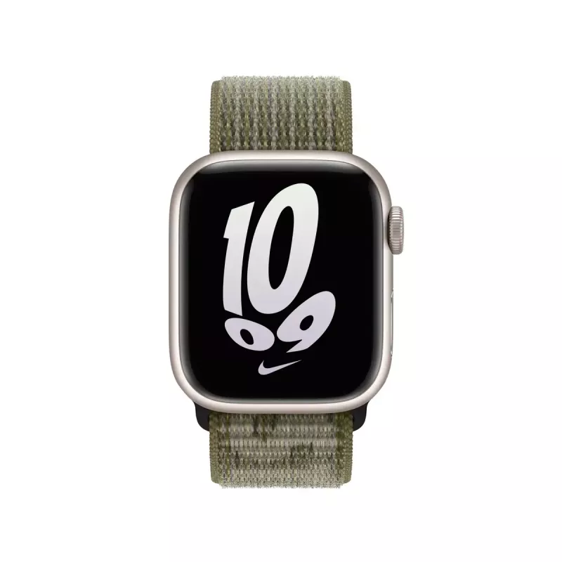 Rihm Apple Smartwatch'ile MPHX3ZM/A — Nailon, valge ja roheline, randmele 130–190 mm