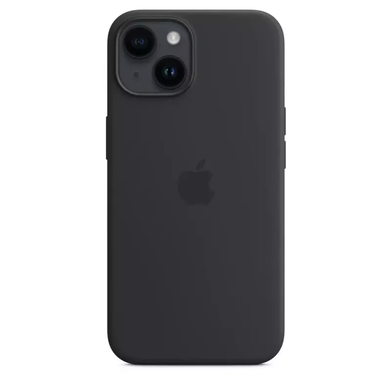 Silikoonümbris MagSafe’iga iPhone 14-le, Apple — mikrokiud/silikoon, 6,1 inch (Midnight)