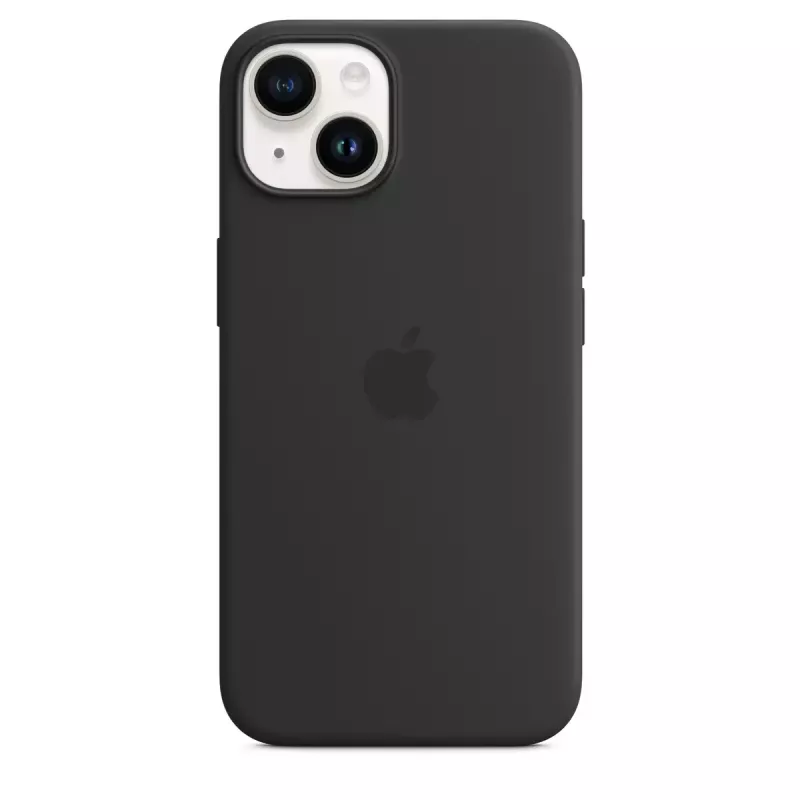 Silikoonümbris MagSafe’iga iPhone 14-le, Apple — mikrokiud/silikoon, 6,1 inch (Midnight)