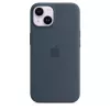 Silikoonist ümbris Apple iPhone 14 MagSafe Storm Blue