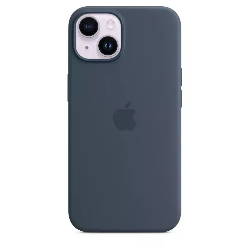 Silikoonist ümbris Apple iPhone 14 MagSafe Storm Blue