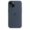 Silikoonist ümbris Apple iPhone 14 MagSafe Storm Blue