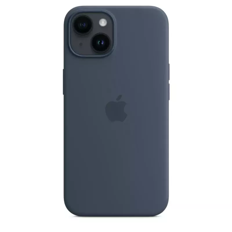 Silikoonist ümbris Apple iPhone 14 MagSafe Storm Blue