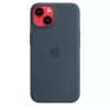 Silikoonist ümbris Apple iPhone 14 MagSafe Storm Blue