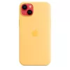 Silikoonümbris Apple iPhone 14 Plus MagSafe Sunglow kollane