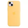 Silikoonümbris Apple iPhone 14 Plus MagSafe Sunglow kollane