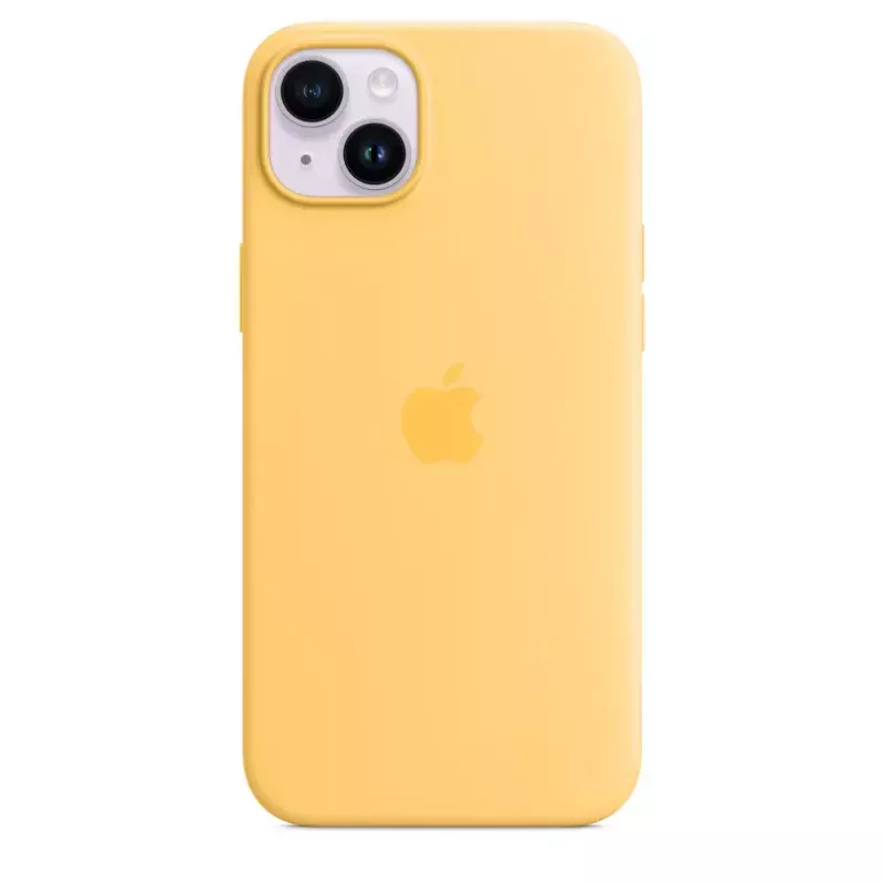 Silikoonümbris Apple iPhone 14 Plus MagSafe Sunglow kollane