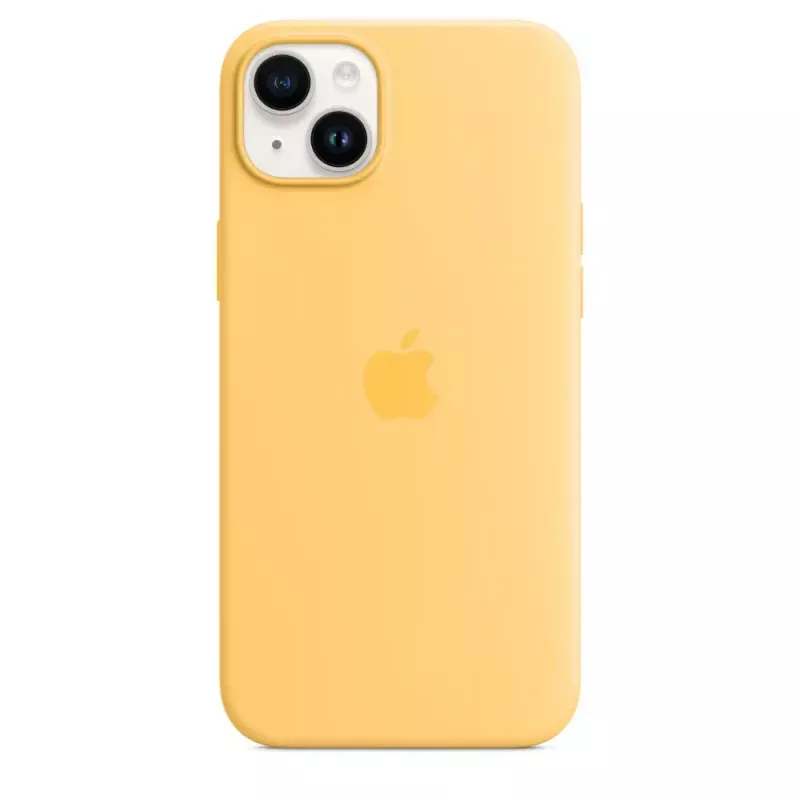 Silikoonümbris Apple iPhone 14 Plus MagSafe Sunglow kollane
