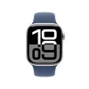 Nutikell Apple Watch Series 10 GPS 42mm hõbedane alumiiniumkorpus teksasinise spordirihmaga M/L