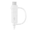 USB-kaabel Samsung EP-DG930 1.5m USB A USB C/Micro-USB B Valge